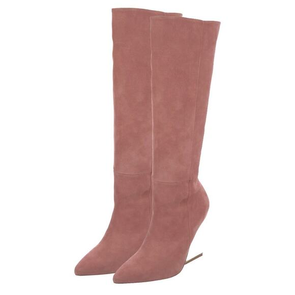 Cult Gaia Pink Suede Bianca Boots Size 38.5 - Picture 5 of 7